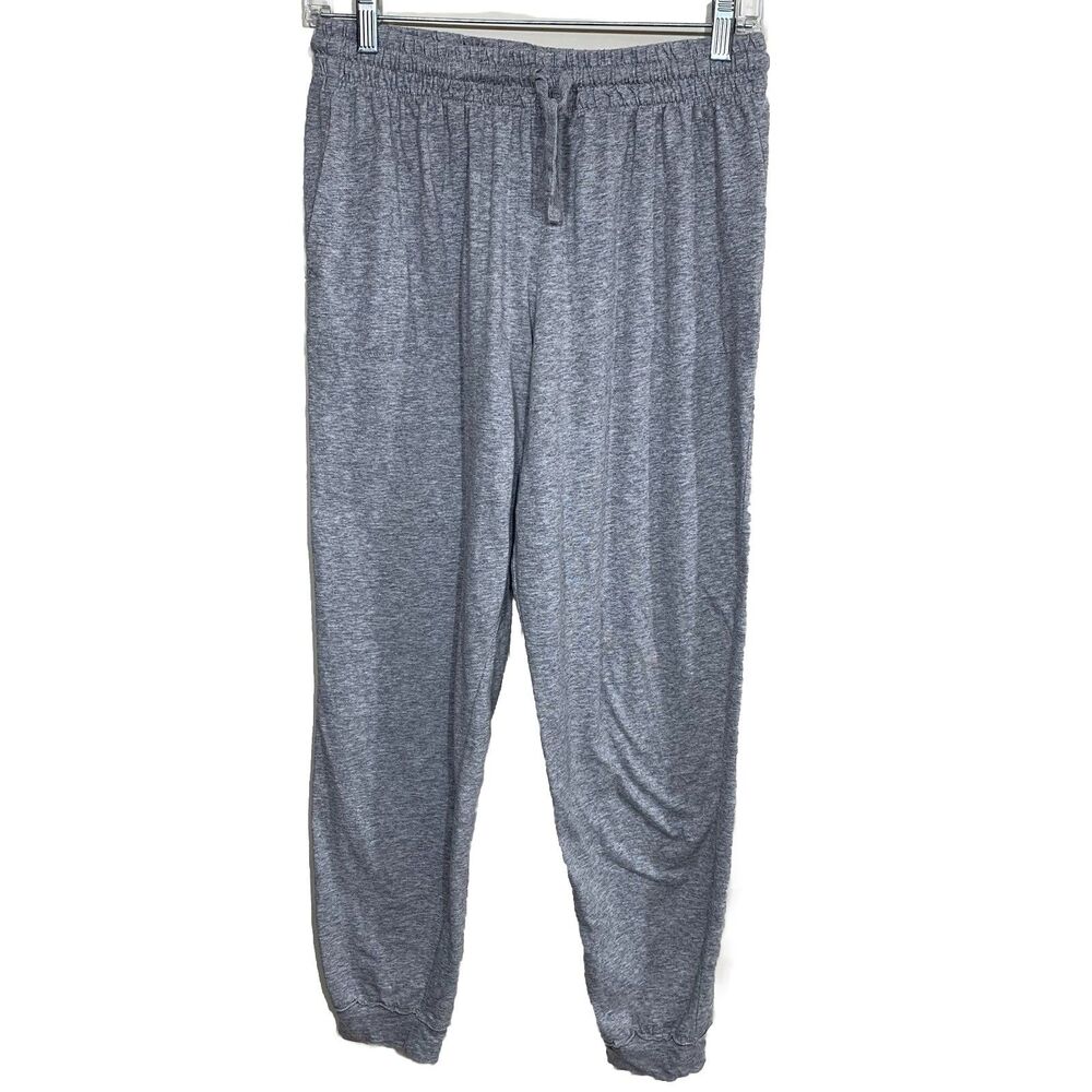Karen Neuburger Jogger Pants Womens Small Grey Cotton Blend Lounge Sleep 1566568
